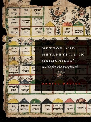 cover image of Method and Metaphysics in Maimonides' Guide for the Perplexed